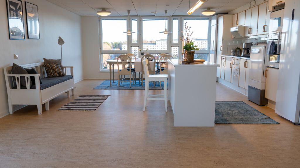 Köket i gemensamhetsutrymmet