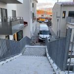 En av trapporna vid vårt nya hus på Radiotorget 1.