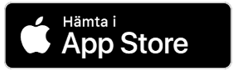 Text i bild "Hämta i app store". 
